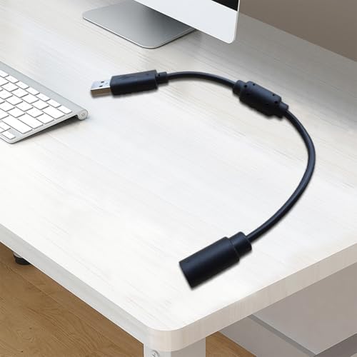 Image of Replacement Dongle USB Breakaway Cable for Xbox 360 Black USB Breakaway PC Cable Cord Adapter Converter for Xbox 360
