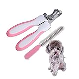 🐾DISEÑO DELICADO: el kit de corte de uñas para mascotas está diseñado con el mango para adaptarse fácilmente a sus manos, que es antideslizante, cómodo de sostener y conveniente de usar. Además, el diseño del mango puede evitar la tensión de la mano y la muñeca.