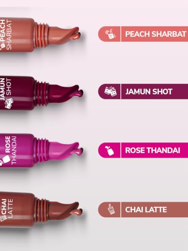 Image of Mila Beaute Peptide Lip Gloss Balm I With SPF & Hyaluronic Acid I Plump & Fuller Lips I Hydrating & Shiny Lip Balm Non Sticky I Highly Pigmented I Soft & Nourished Lips - Chai Latte (Pack of 2)