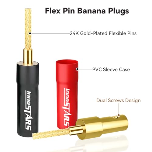 Conectores Flex Pin Banana (8 Pzas) 24K Oro miniatura 2