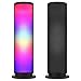 Aduro LED Wireless Speaker with Pulsating Lights, Wireless Color Changing Portable Outdoor Party Tower Speaker Universal, Black