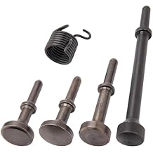 Air Hammer Bits Set, Air Hammer Smoothing Bit Set, 0.401 Air Hammer Bits, Pneumatic Hammer Bits, Extended Length Pneumatic Chisel Bits with Spring by HOOTO5Pcs
