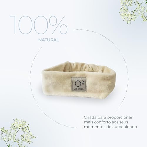 O3NT - Faixa de Skincare - Faixa de Spa - Faixa de Cabelo Atoalhada - Skincare Preppy - Faixa para L