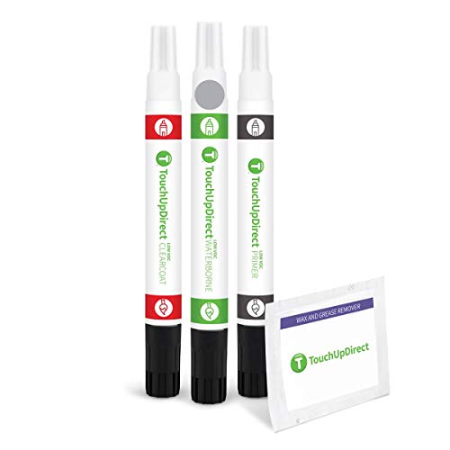 TouchUpDirect 922 Cirrus Silver Metallic Compatible with Mercedes-Benz Exact Match Touch Up Paint Combo - Preferred Kit