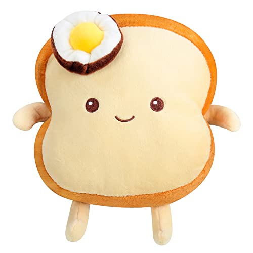 Toast Brot Kuschelkissen – 18 Cm, Superweich, Witziges Dekokissen Für Kinder & Erwachsene