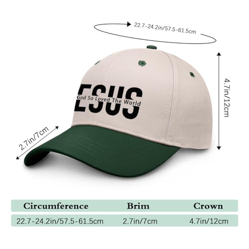 Gorra de béisbol con diseño Jesús, unisex miniatura 3