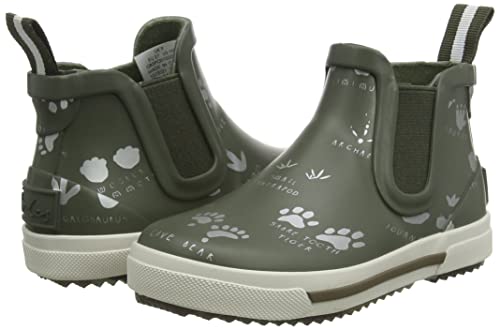 Joules Boy's Rain Boot, Green Foot Prints, 9 Little Kid #TOP6
