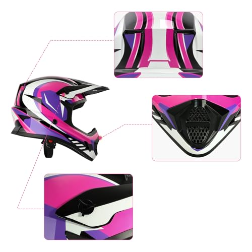 image for TCMT Dot Youth & Kids Motocross Offroad Street Helmet Full Face Motorc