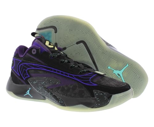 Nike Jordan Luka 2 Men's Basketball Shoes (DX8733-001, Black/Grand Purple/Aurora Green/Glow) Size 112