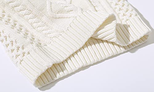 Vivobiniya Toddler Boy Knit Vest V-Neck Cardigan Kids Autumn Clothes 6M-3Y(White 80) #TOP3