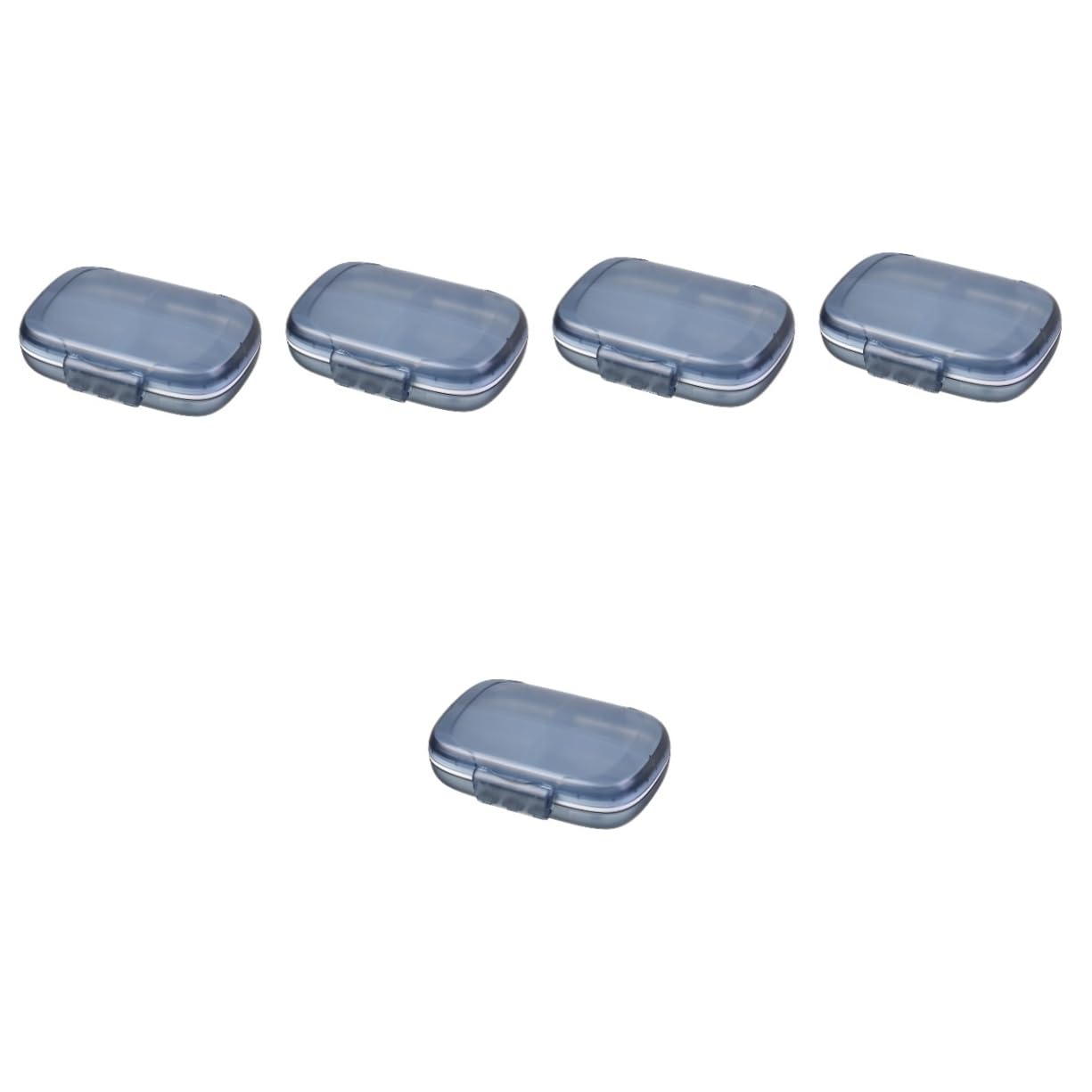 Healeved 5piezas Organizador De Pastillas Portátil y Ligero para Viajes Estuche De Medicina Compacto Diseño De Compartimentos para Almacenamiento De Tabletas y Bolso