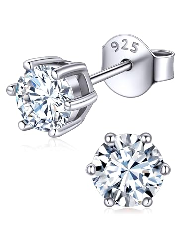 ChicSilver Sterling Silver Birthstone Earrings for Women