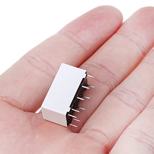 Relais de verrouillage bistable 5V HFD2/005-S-L2-D DPDT 2A pour circuit imprimé - 6