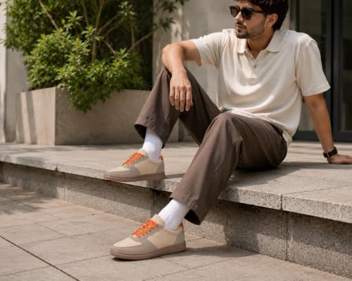 Image of Cruiser Men's Sneakers | Cushioned Insole Comfortable Shoes | Trendy & Stylish Modern Sneakers | Durable TPR Sole Casual Walking Footwear (2681)