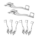 VILLCASE 4 Pairs Lockable Double Layer Metal Zipper...