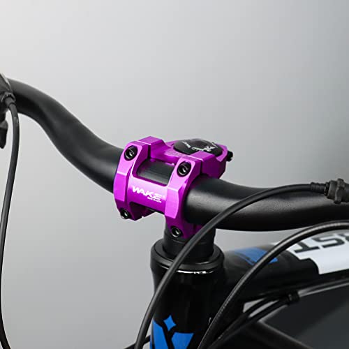 CYSKY 31.8 Stem 35mm MTB Stem Mountain Bike Stem Riser Handlebar Short Stem for Most Road Bike Stem, MTB Stem, BMX Stem, Bicycle Stem (Purple, 35mm)