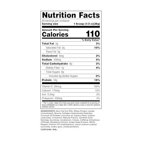 Image of Perk Energy + Extra Protein Powder (1.3 LB) Chai Latte, Gluten-Free