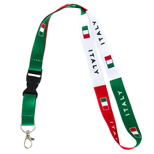 Desert Cactus Country Of Italy Lanyard Flag Car Keys Id Badge Holder Keychain Souvenir Italian Detachable Breakaway Snap Buckle (Lanyard) #TOP4
