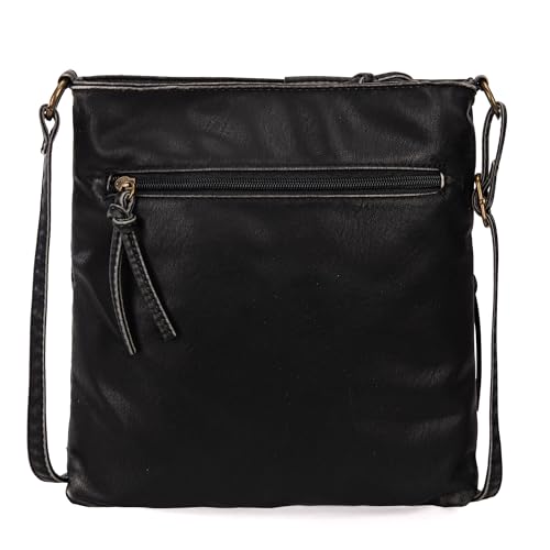 Image of Montana West Crossbody Bag for Women Multi Pocket Shoulder Medium Travel Purses Ultra Soft Washed Leather