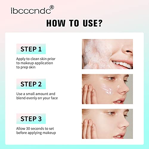 Face Primer Makeup Pore Power Grip Primer,Gel-Based Gripping Jelly Primer For Moisturizing & Locking Foundation Long-Lasting Perfect Makeup Base (#2 4% Niacinamide) #TOP5