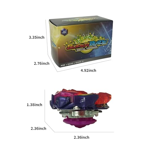 FANSETOYUMA Bey Battle Tops Metal Fusion Burst Gyro with 4D Launcher Grip (B-157) - Thumbnail 6