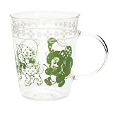SWIMMER スイマー 耐熱ガラス マグカップ 約345ml 電子レンジ対応 レトロアニマル グリーン 7208-02