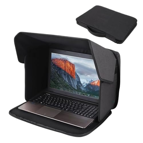 12 A 14 Laptop Sun Shade, Parasol Plegable Para Portátil, Sombrilla Para Trabajar Con Ordenador Al Sol Exterior Piscina Playa, Reducción De Deslumbramiento, Resistente Al Calor