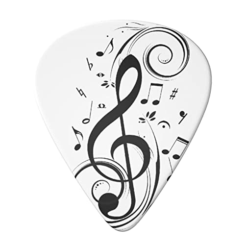 Lot de 6 médiators noirs pour guitare acoustique, guitare électrique, basse, ukulélé – fins, moyens et épais. - Les Beatles, Paul McCartney, John Lennon, RIngo Starr, George Harrison Lot de 6 médiators noirs pour guitare acoustique, guitare électrique, basse, ukulélé – fins, moyens et épais. – Image 4
