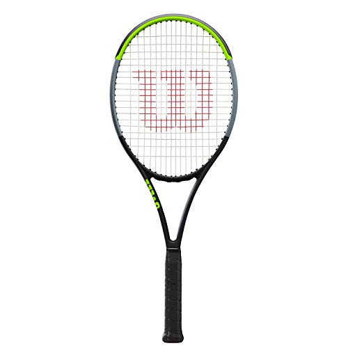 Con tecnologia Free Flex Wilson Blade 100UL V7.0 TNS RKT, Tennis Performance Racket Unisex-Adult, Black/Limegreen/Silver, 2