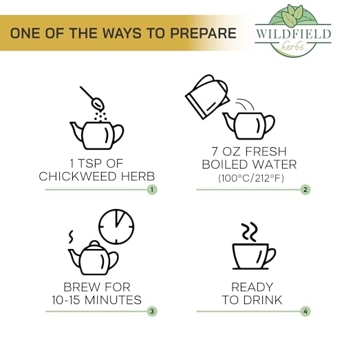Image of 4 oz. Chickweed Herb Chickweed Tea (Stellaria Media) - 113g (4 oz) Herbal Tea Hierba De La Gallina Capiqui
