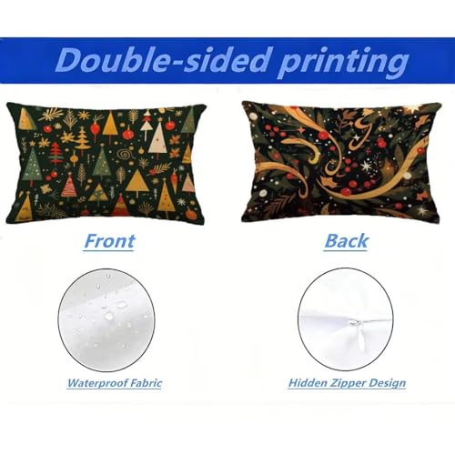 Coussin extérieur imperméable 60x80 vert résistant aux UV M-P266 - 3
