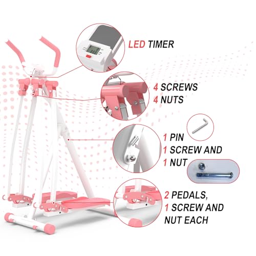 Image of HOTWAVE Air Walker Exercise Machine, Home Space Walker Aerobic Stepper, Foldable Elliptical for Small Spaces - Cross Trainer Glider Exercise Machine for Men and Women Fitness Equipment