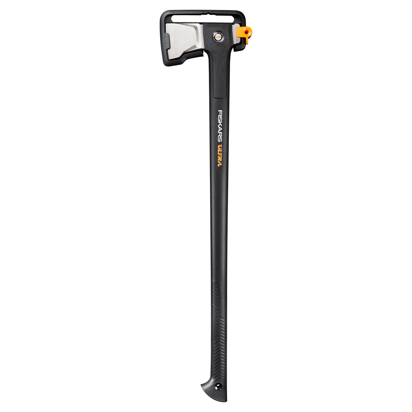 Fiskars Ultra Hacha U36, Robusta Hacha para Partir Troncos Grandes, Revestimiento ToughCoat, Equilibrio optimizado, Hoja de Acero al Carbono/Mango FiberComp, 91,5 cm, Negro, 1088144