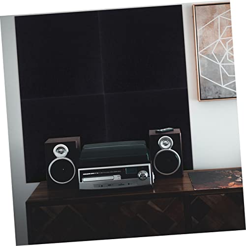 BESPORTBLE 2pcs Paneles Acústicos Insonorizantes Alta Densidad para Pared Aislamiento de Ruido para Estudio en Casa Fácil de Instalar y Cortar Material Absorbente Duradero Negro miniatura 2