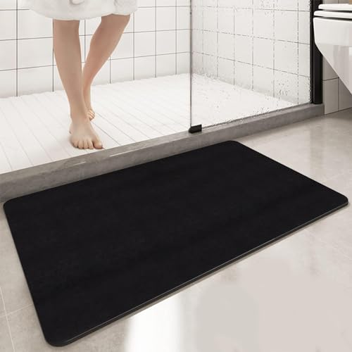 GHFSDO Diatomaceous Earth Bath mat Super Absorbent Bathtub mat Fast