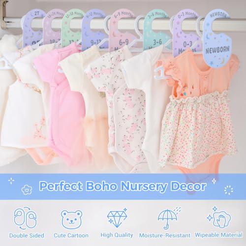 Baby Closet Dividers 8 Pack Double-Sided Nursery Clothes Organizer - image 5