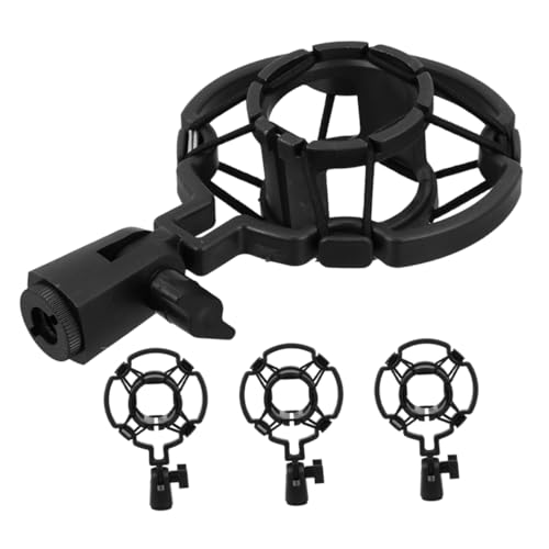 ifundom 4pcs Microphone Shock Mount Vibration Suspension Clip Holder for Compatibility for Recording Streaming and Broadcasting with Enhanced Audio Clarity