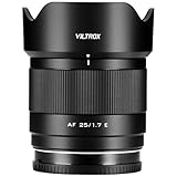 VILTROX 25mm f/1.7 APS-C Prime Lens for Sony E-Mount Compatible with Sony a6600, a6700, ZV-E10, A7C, A7II, A7III, A7RII/III/IV/V, A7SIII, FX30, FX3, A9, ZV-E1, A7CR