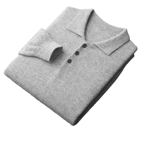 Alloaone Men's Wool Sweater Polos Knitted Fall Winter Casual Long Sleeves Pullover