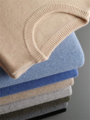 Men's Fall Winter Basic O-Neck Thick Warm Pullover Business Casual Luxury Soft Jumpers3