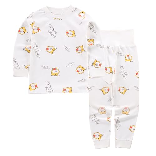 Image of 100% Organic Cotton Baby Boys Girls Pajamas Set Long Sleeve Sleepwear(3M-6T)