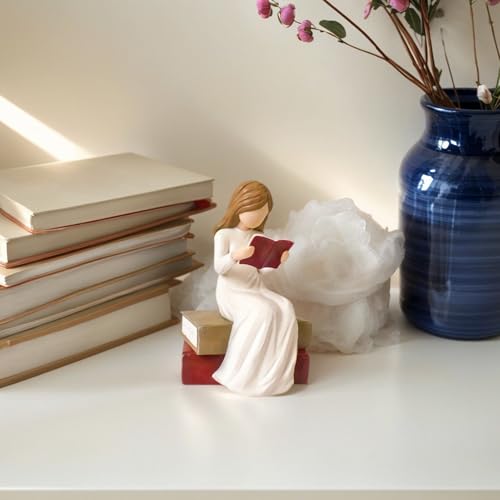 Statue d'ange avec livre le cadeau idéal pour un enseignant