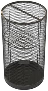 Large Capacity Metal Umbrella Stand Holder for Home & Office Decor - Holds 17-30 Umbrellas, Perfect for Entryway & Hallway, White, 30x30x55cm (11x11x21in)