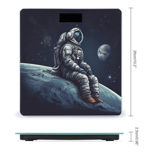 Báscula de baño digital Astronaut Space con vidrio templado miniatura 2