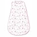 SwaddleDesigns Cotton Muslin Sleeping Sack with 2-Way Zipper, Pink Thicket, Medium