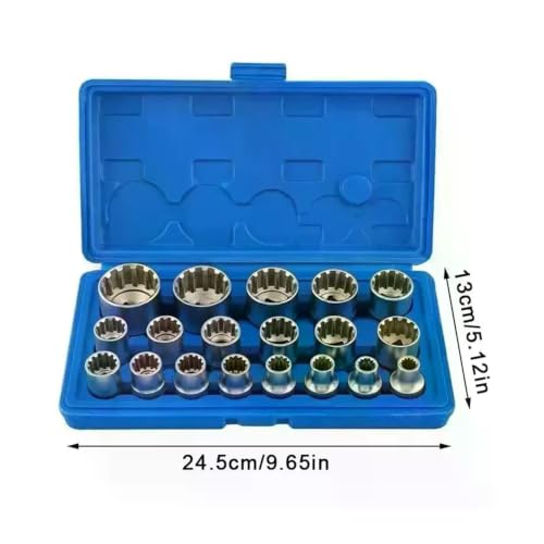 Trousse à outils de réparation de voiture pour écrous multi-dents 8-32mm automobile - 7