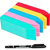 Plant Labels 500Pcs 4 Inch Plastic Plant Name Tags for Seedlings Garden Labels Markers Nursery Plant Tags Seed Labels for Outdoor Garden Plant Label Stakes with Permanet Marking Pen (Mix-Color)