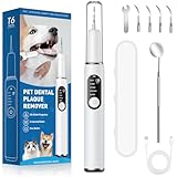 Kit de Limpieza de Dientes de Perro, Cepillo Dientes Perro para Mascotas, Cepillo de Dientes para Cuidado Dental para Perros y Gatos, 5 Modos de Limpieza, 4 Cabezales para mascotas y personas