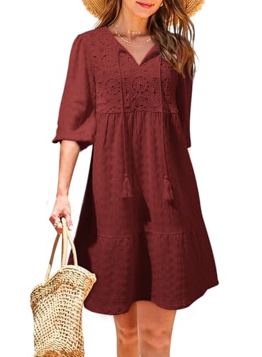 Dokotoo Womens Ladies Elegant Summer Dresses for Women 2025 Short