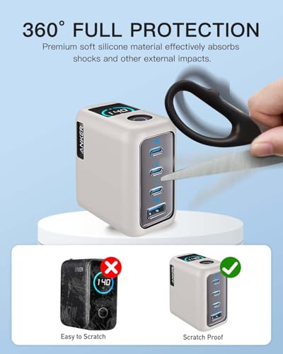 Coque silicone Anker pour chargeur USB C 140W Prime multiports - 3